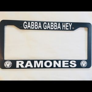 Ramones license plate frame